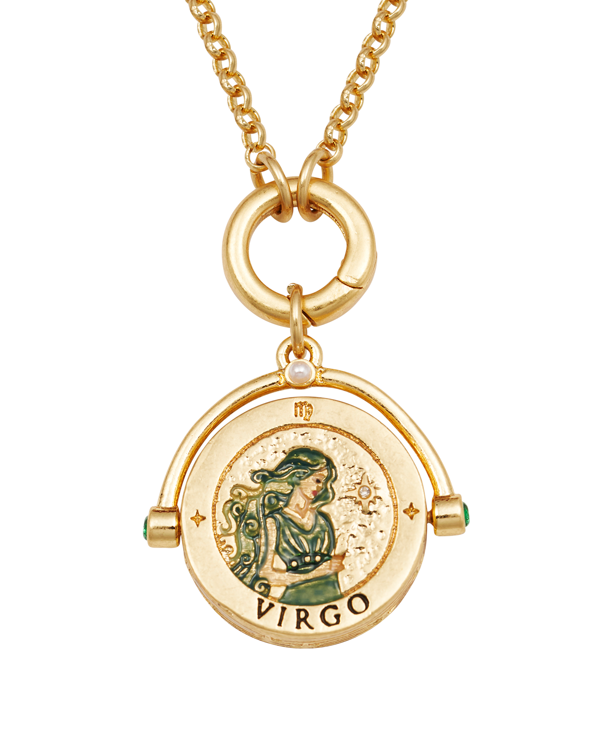fable-england-virgo-halskette-gold-sternzeichen-spinner image 1