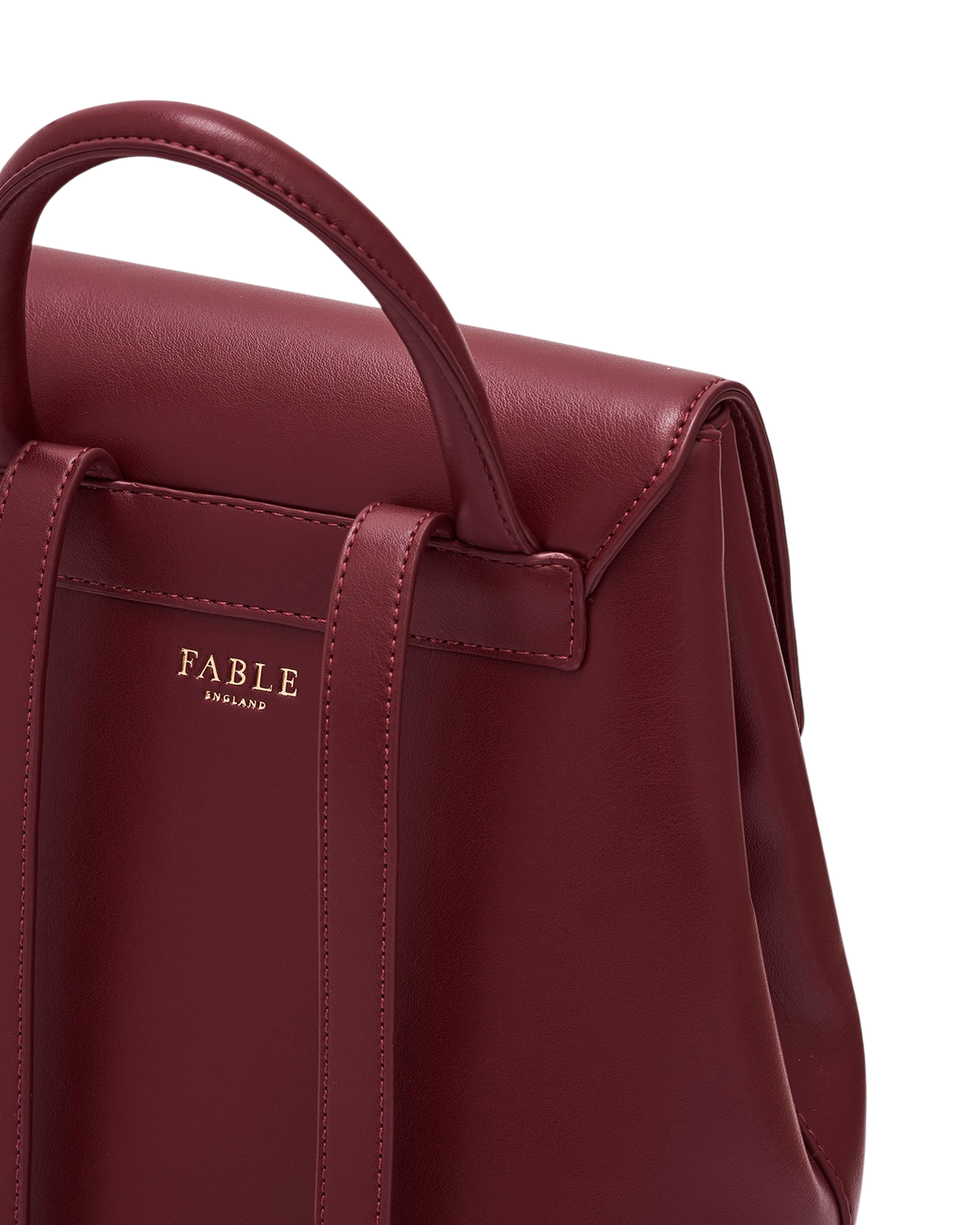 fable-england-laura-small-backpack-rucksack-burgundy image 8