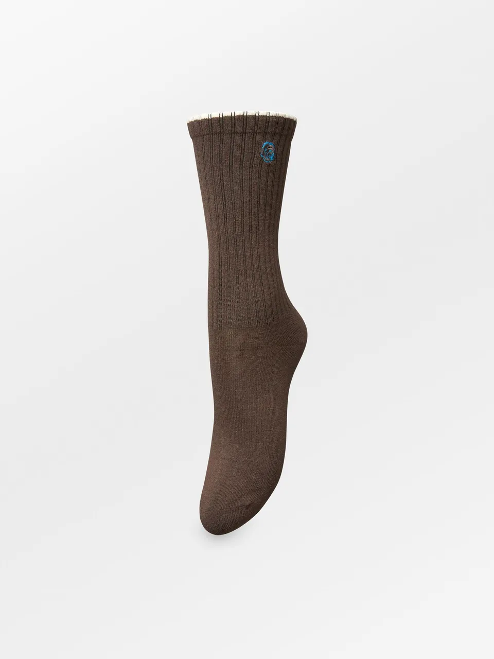 becks-ndergaard-rosia-cotta-socke-braun-baumwolle-rose image 1