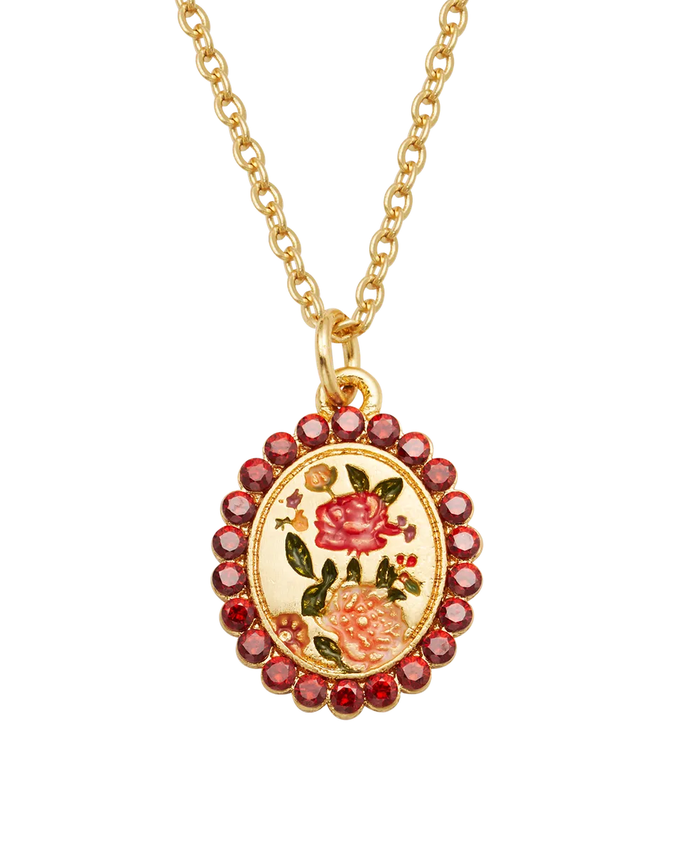 fable-england-eve-floral-halskette-gold-rosen image 1