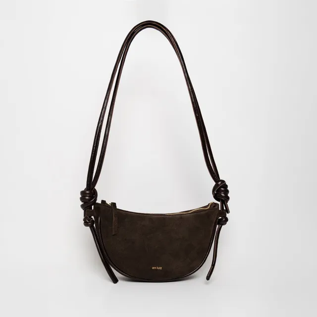 ann-kurz-mini-half-moon-umh-ngetasche-mocha-wildleder image 1