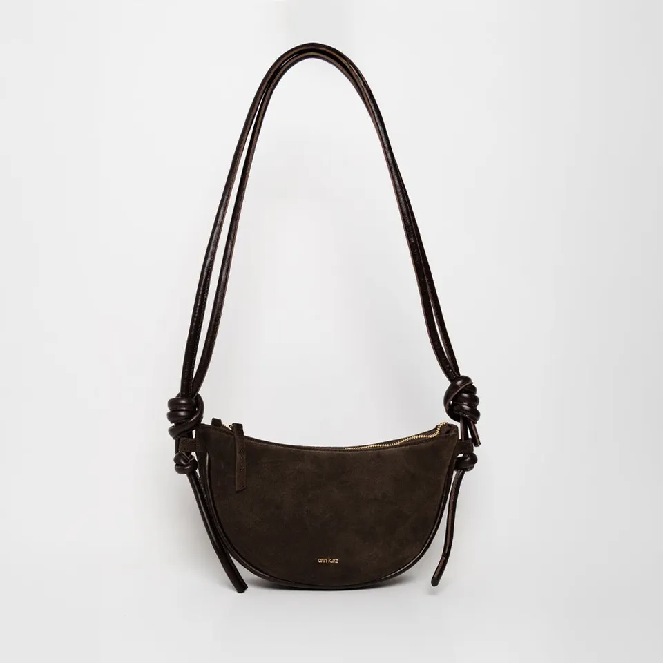 ann-kurz-mini-half-moon-umh-ngetasche-mocha-wildleder image 1