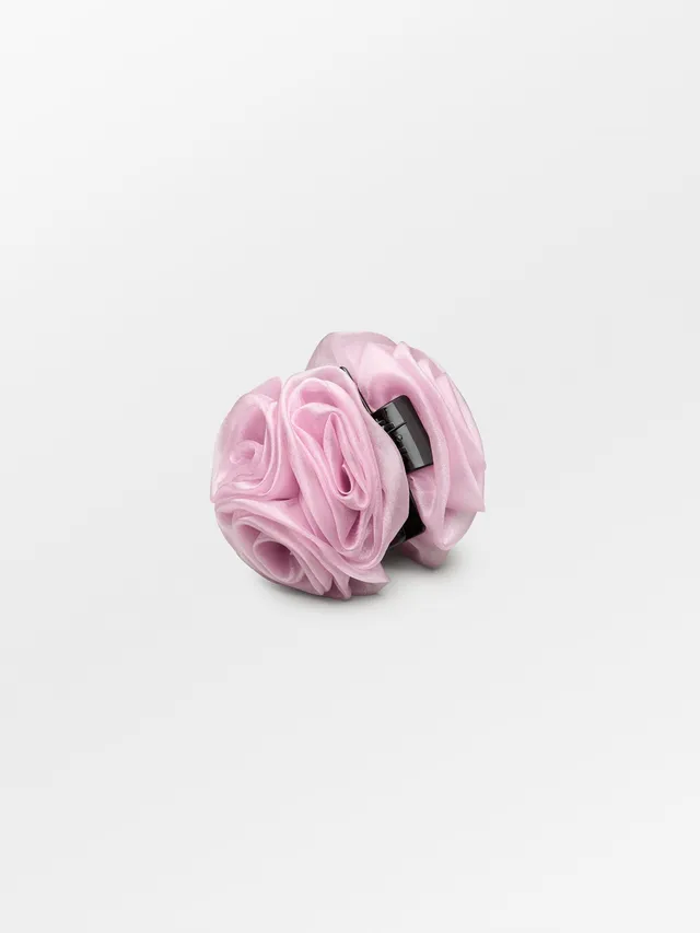 becks-ndergaard-organza-flower-haarspange-rosa-rose-12cm image 1
