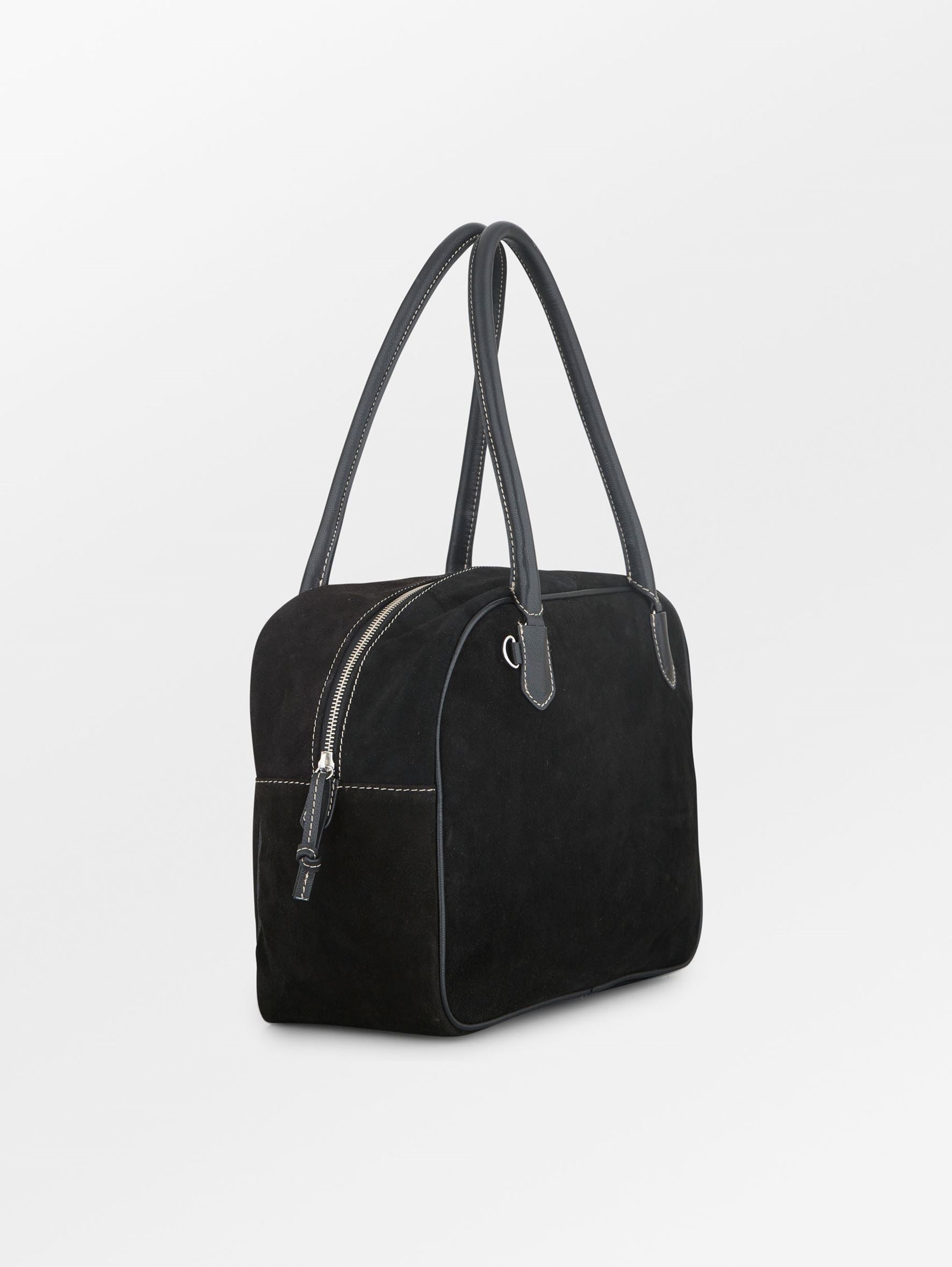 becks-ndergaard-bailie-tasche-wildleder-schwarz-38x25 image 2