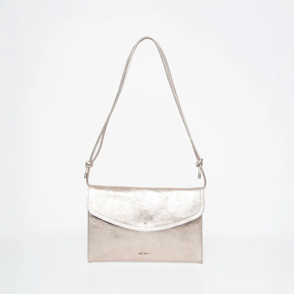 ann-kurz-cute-clutch-clutch-metallic-platin-leder-22-cm image 1