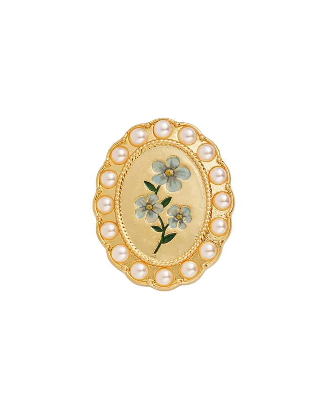 fable-england-forget-me-not-cameo-brosche-gold-blau image 1
