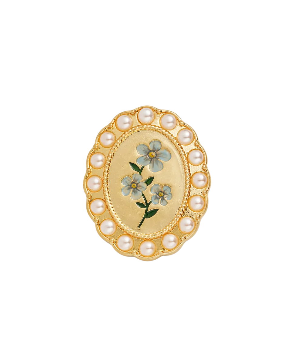 fable-england-forget-me-not-cameo-brosche-gold-blau image 1