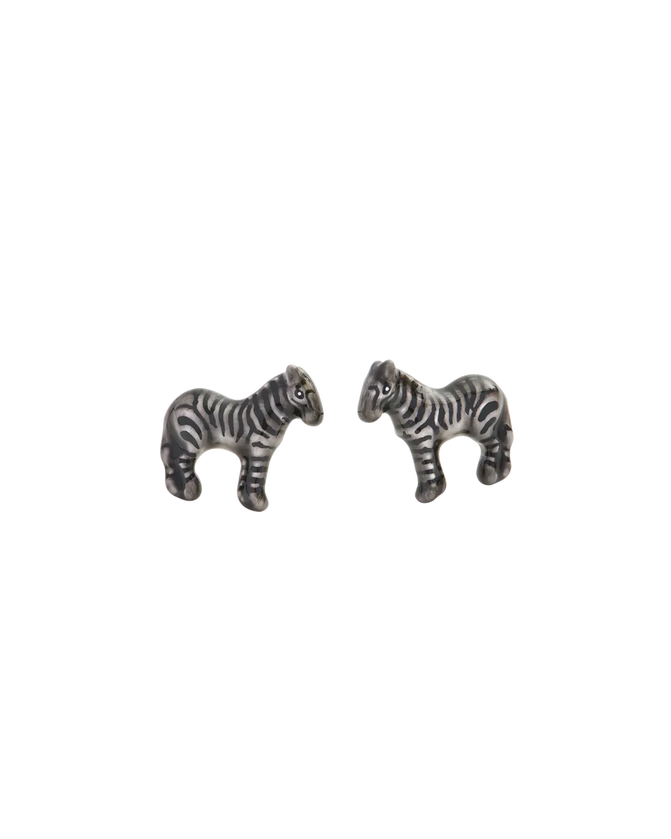 fable-england-zebra-ohrstecker-emaille-handbemalt image 1