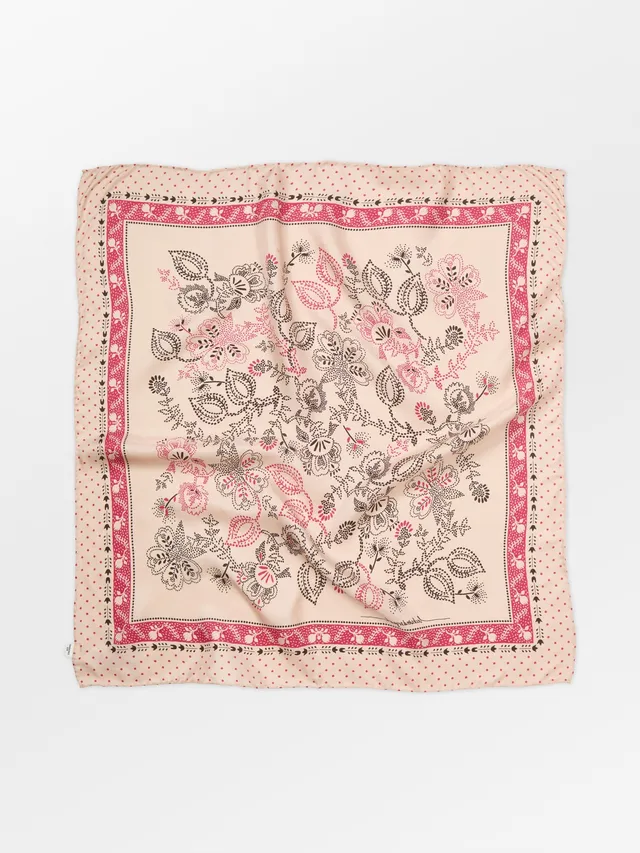 becks-ndergaard-dotted-flora-sia-scarf-seidentuch-birch-white image 1