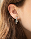 fable-england-jewellery-forget-me-not-silver-stud-hoop-ohrringe-silber image 6