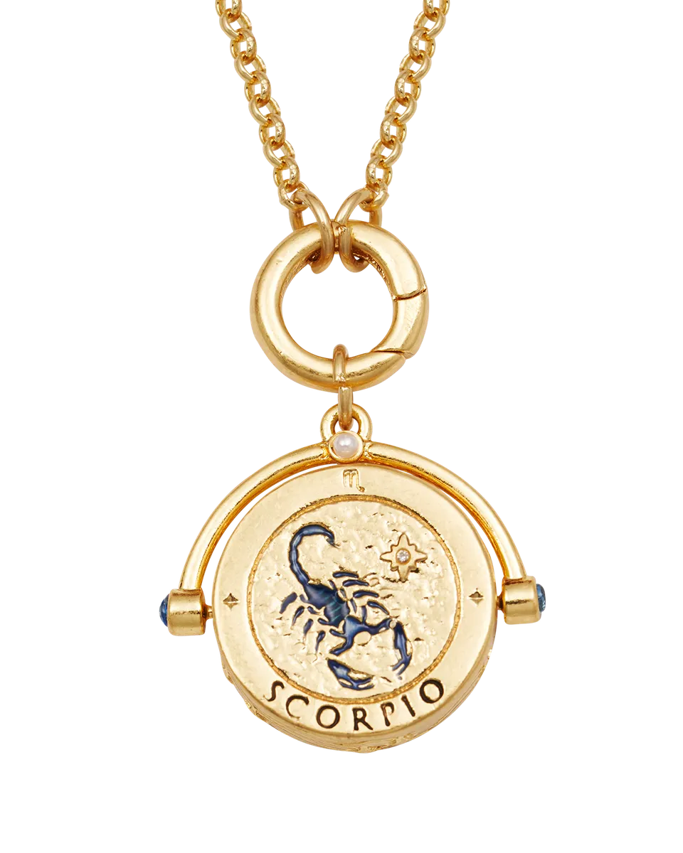 fable-england-scorpio-spinner-halskette-gold-sternzeichen image 1