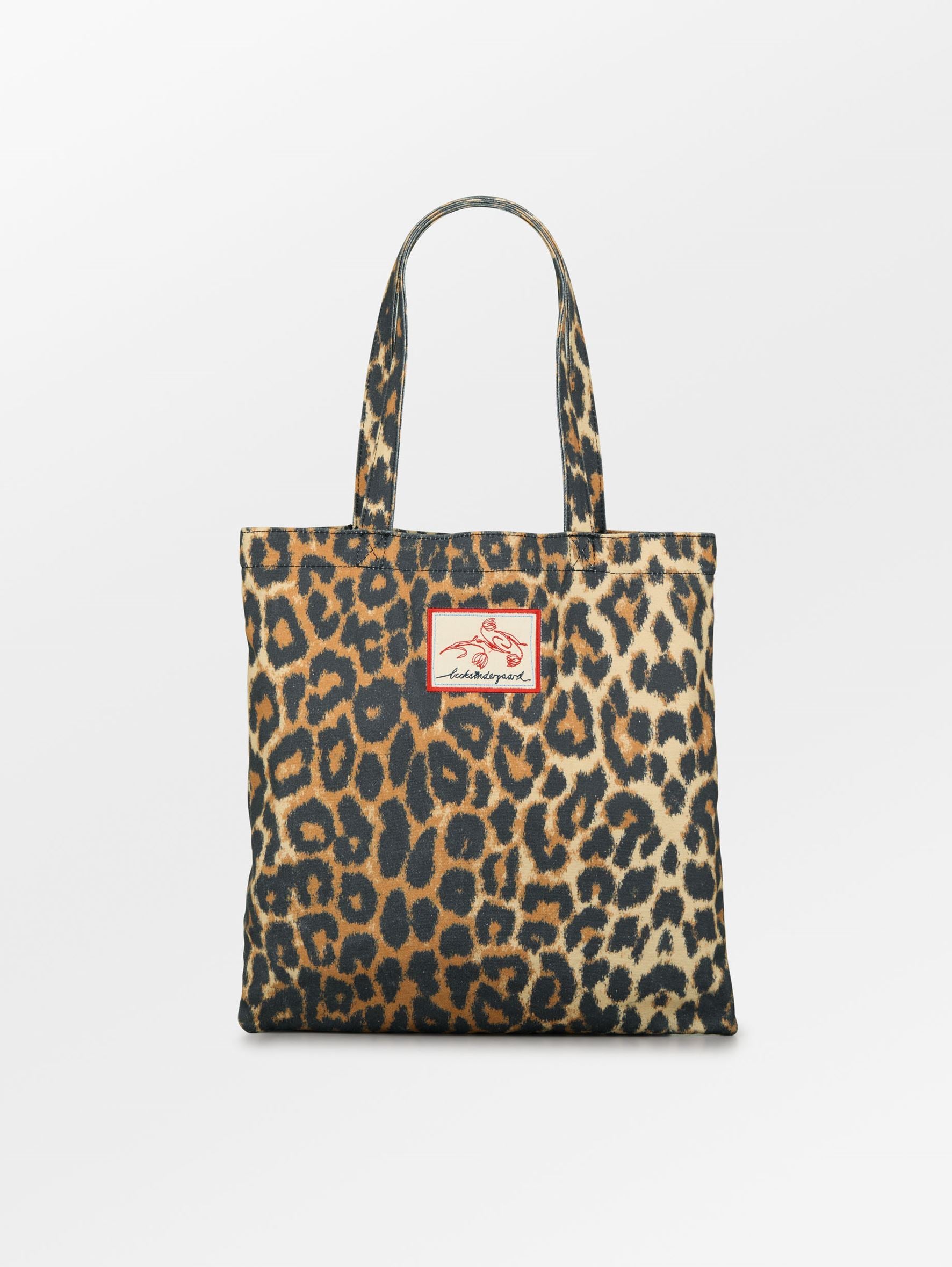 becks-ndergaard-leopa-tote-bag-shopper-schwarz-leo-baumwolle image 1