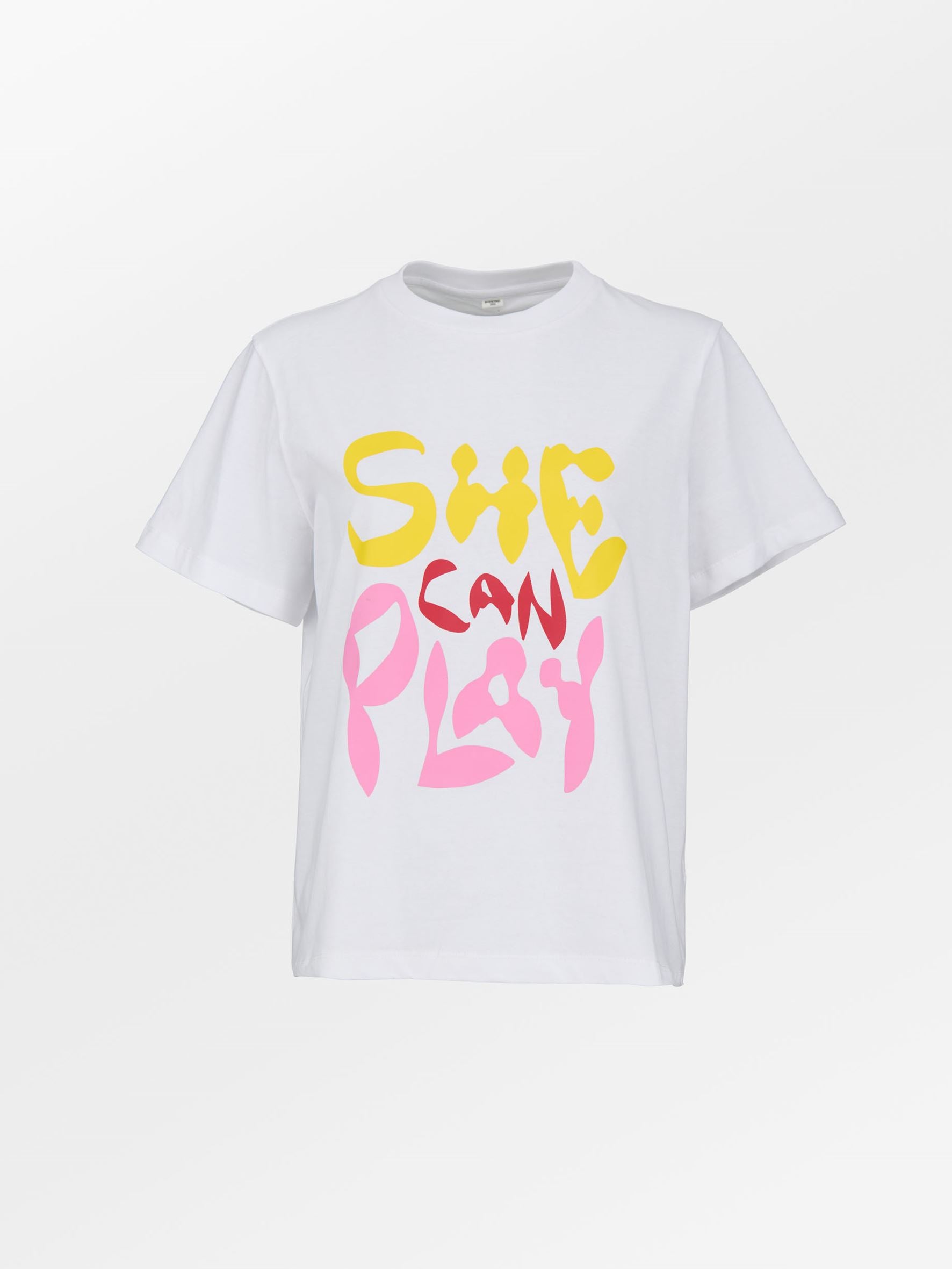 becks-ndergaard-she-can-play-t-shirt-baumwolle-wei-print image 1