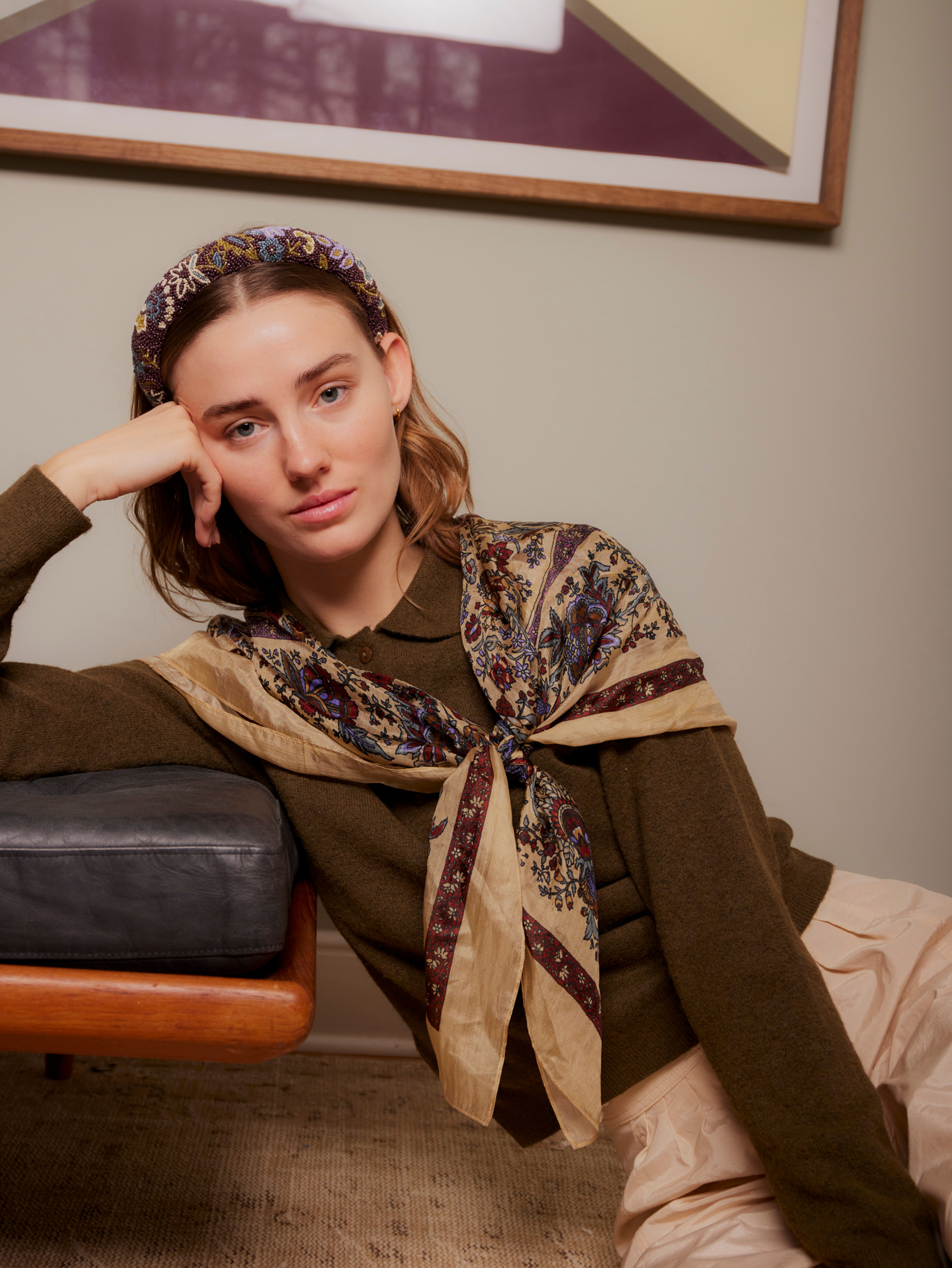 becks-ndergaard-fiora-midi-hairbrace-braun-perlen image 2