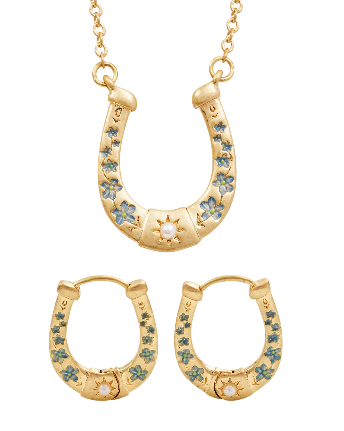fable-england-lucky-in-love-schmuckset-gold-hufeisen-perle image 1