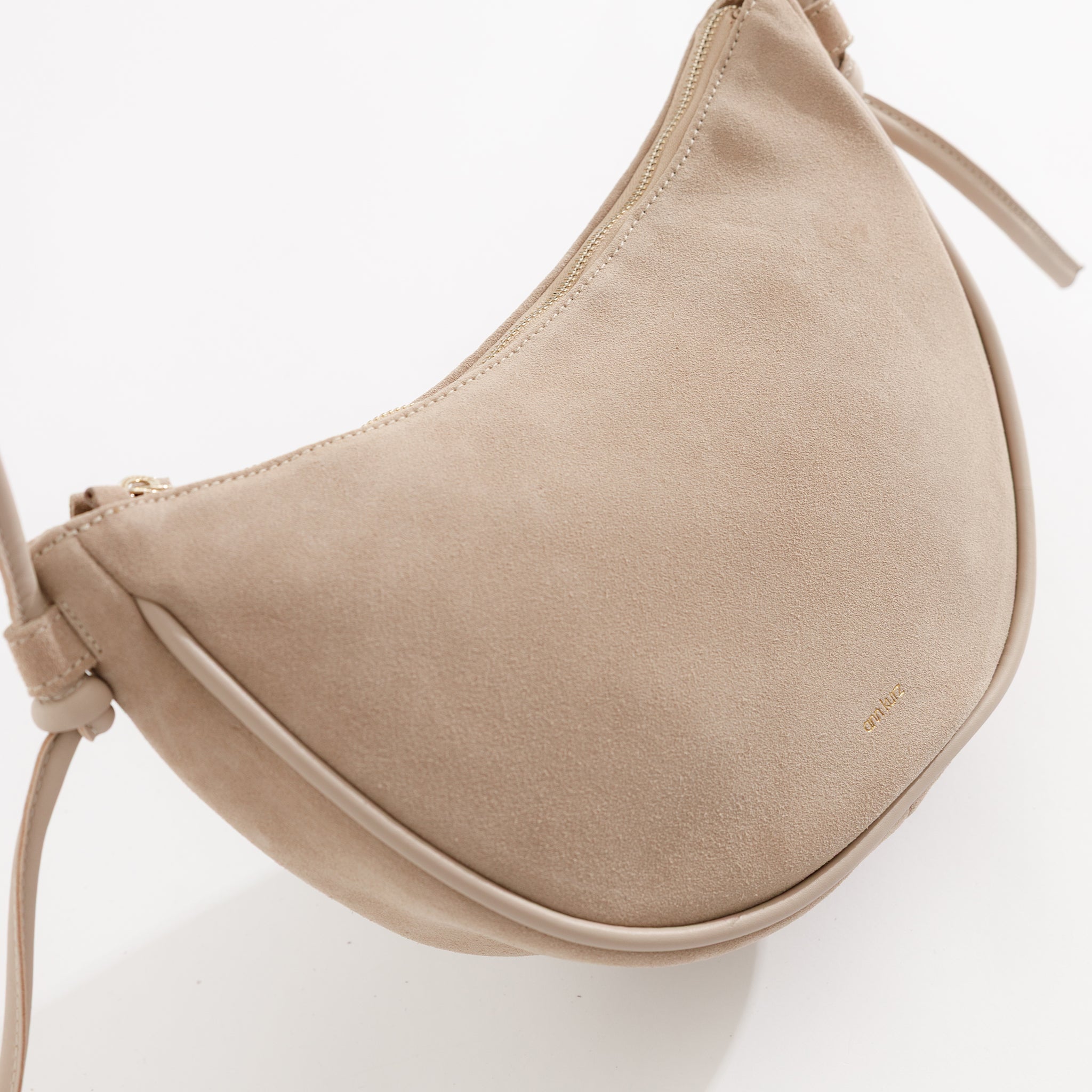 ann-kurz-half-moon-wildleder-umh-ngetasche-caramelo-beige image 6