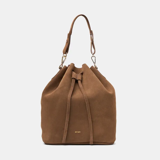 ann-kurz-saku-beuteltasche-suede-fango-leder image 1