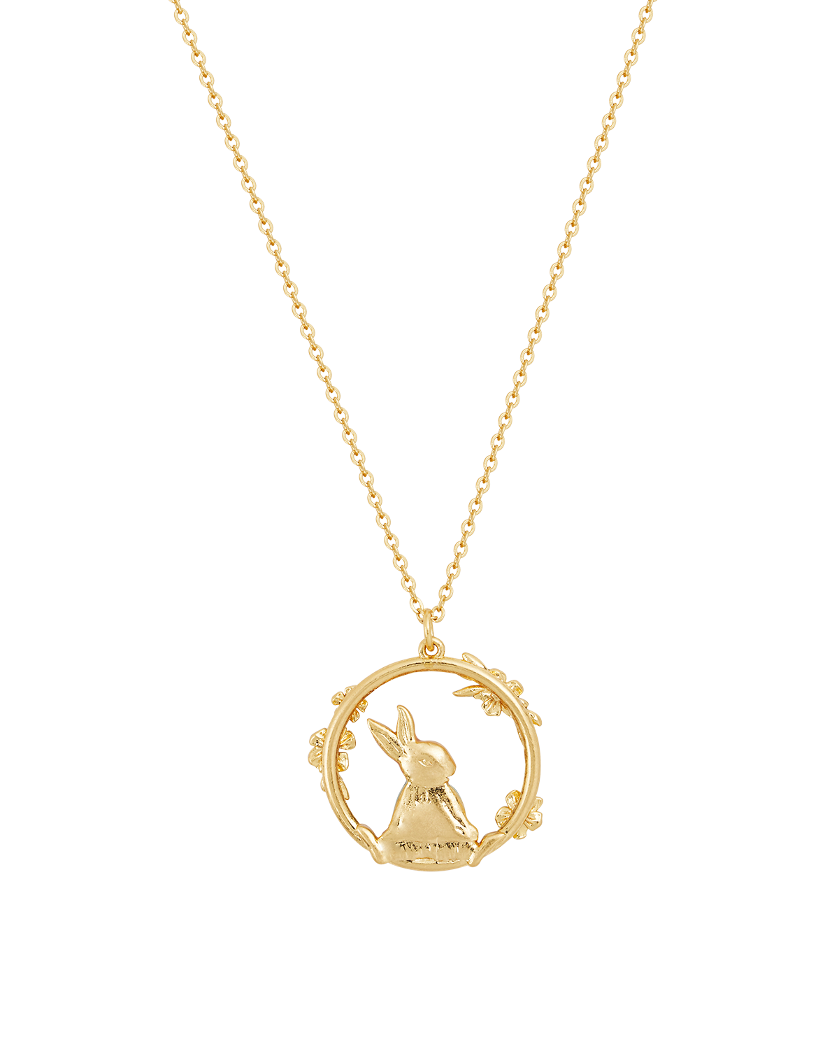 fable-england-peter-rabbit-vergissmeinnicht-kette-gold image 5