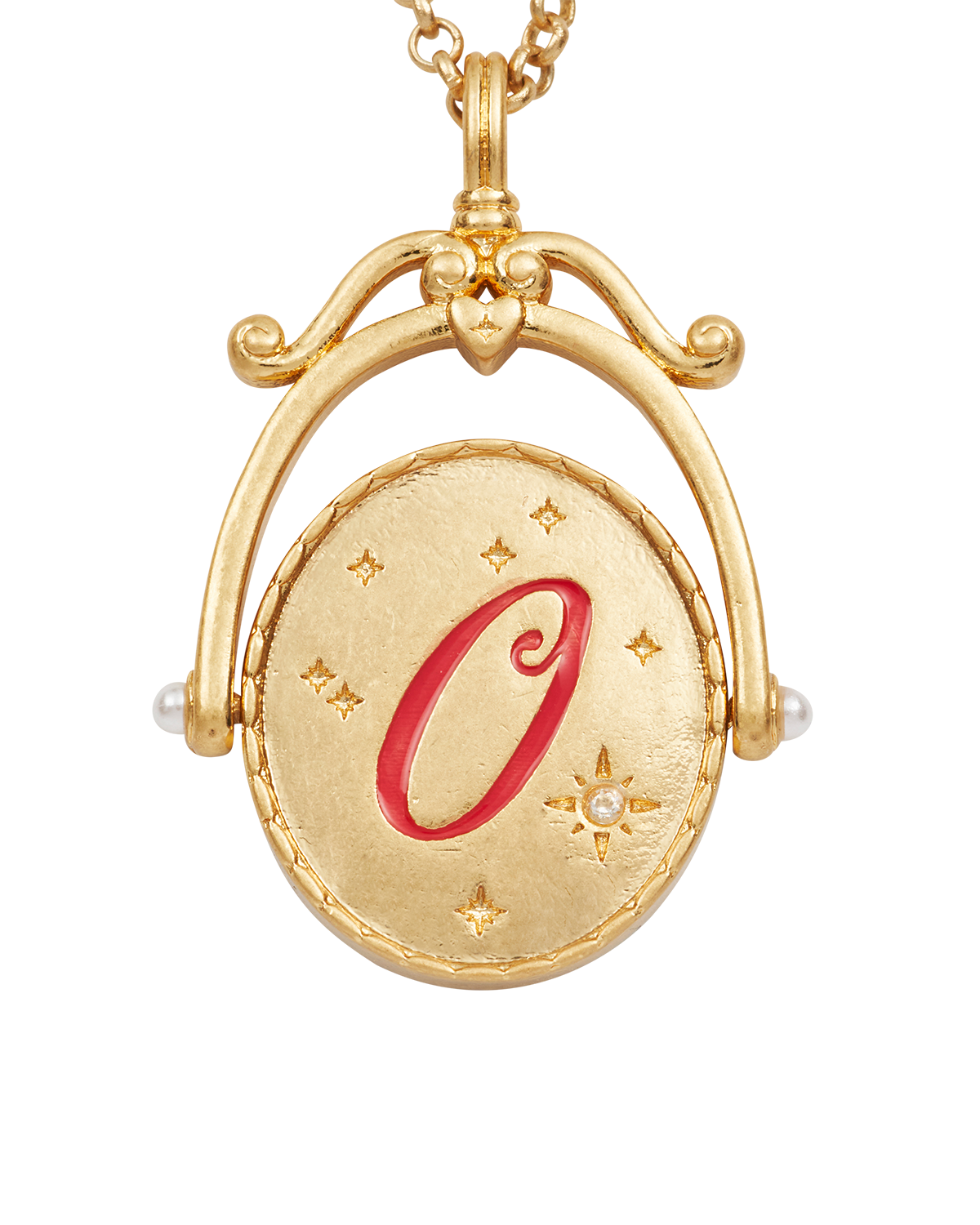 fable-england-o-initial-orchid-halskette-gold-buchstabe-o image 1