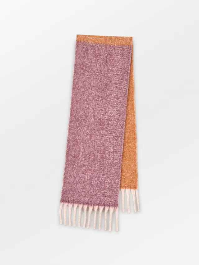 becks-ndergaard-bartletta-schal-burgundy-karo-wolle-35x200 image 1