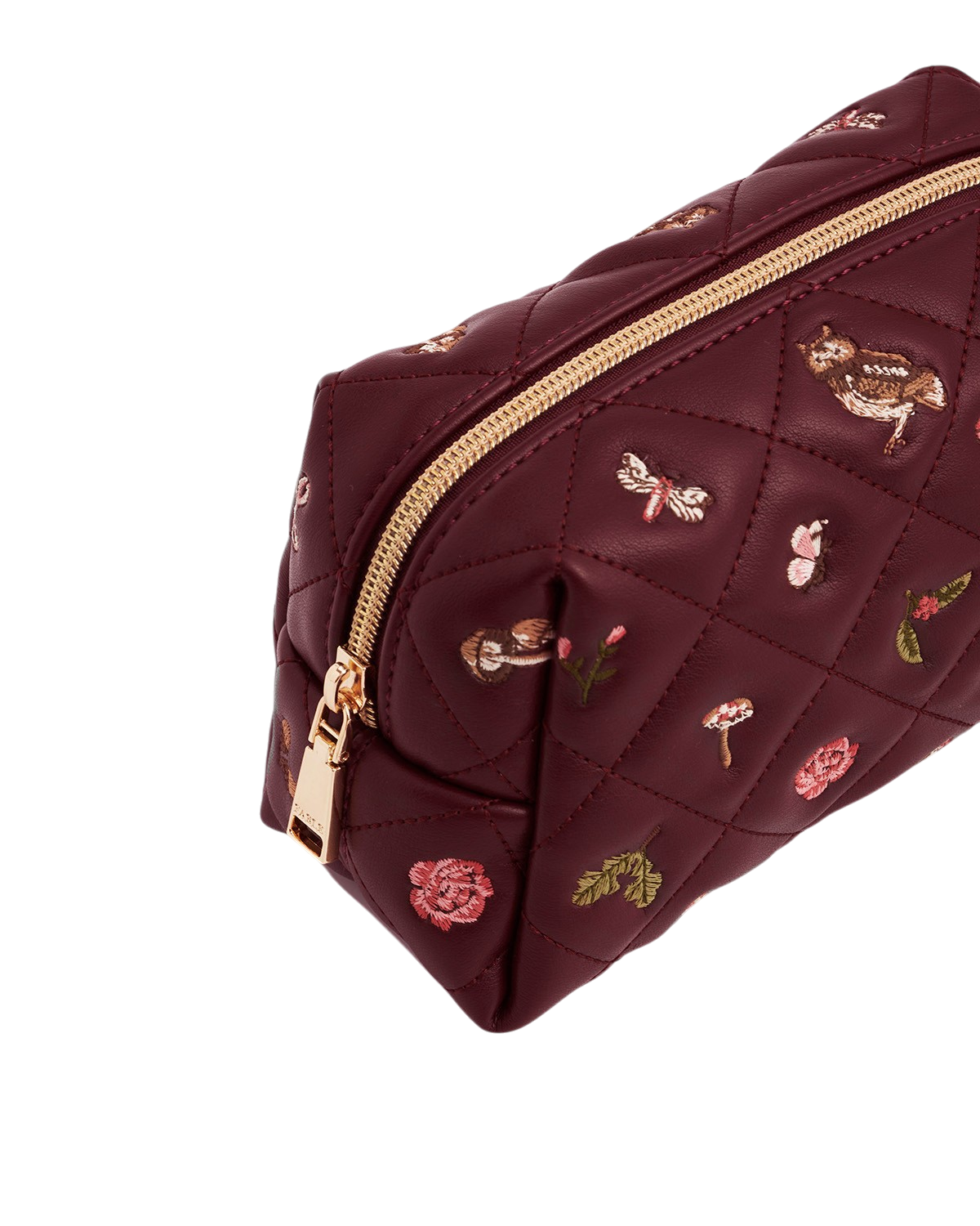 fable-england-quilted-medium-pouch-bordeaux-schmetterling image 7