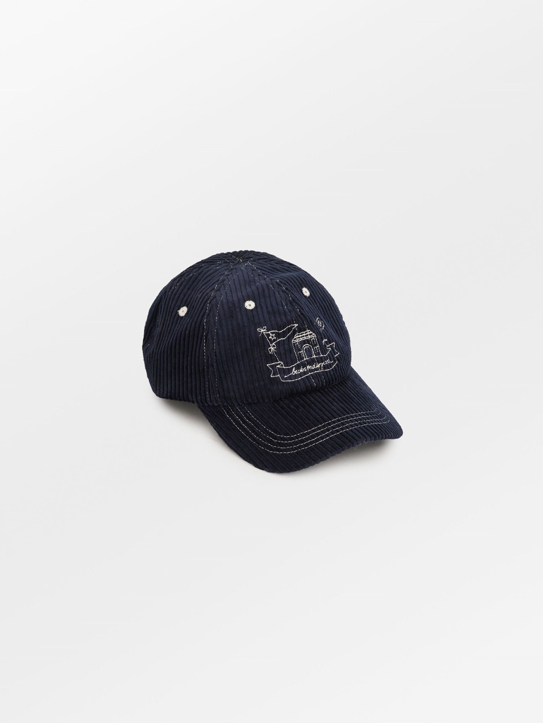 becks-ndergaard-corduroy-cap-cord-kappe-navy-blue image 1