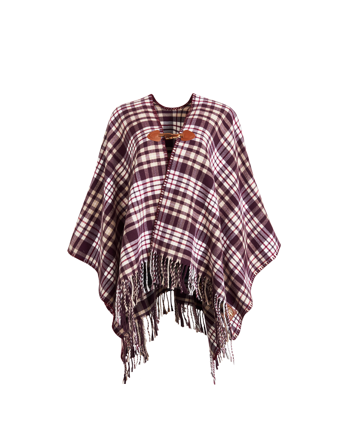 fable-england-check-cape-karo-karamell-schoko image 1