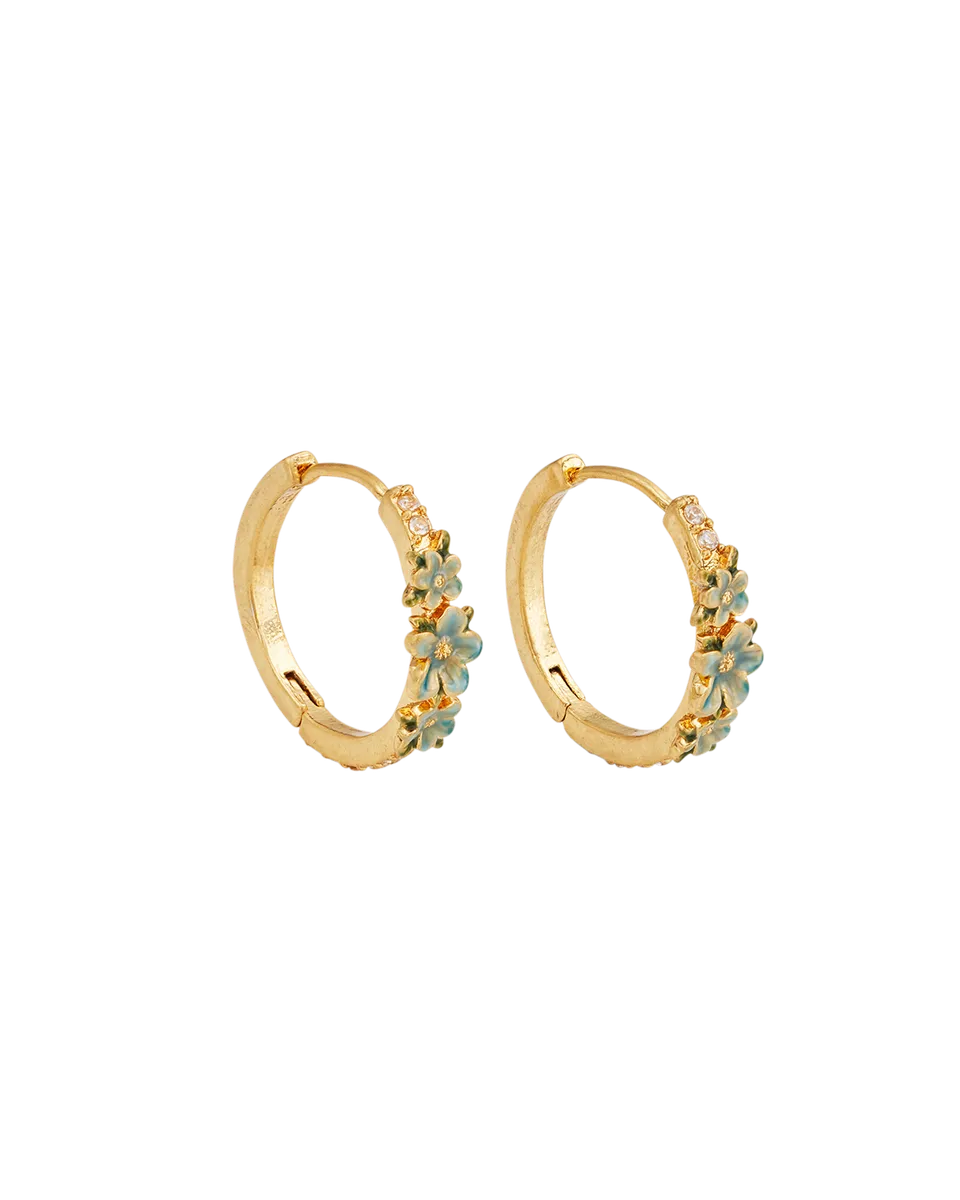 fable-jewellery-floral-wreath-hoop-earrings-creolen-gold image 1