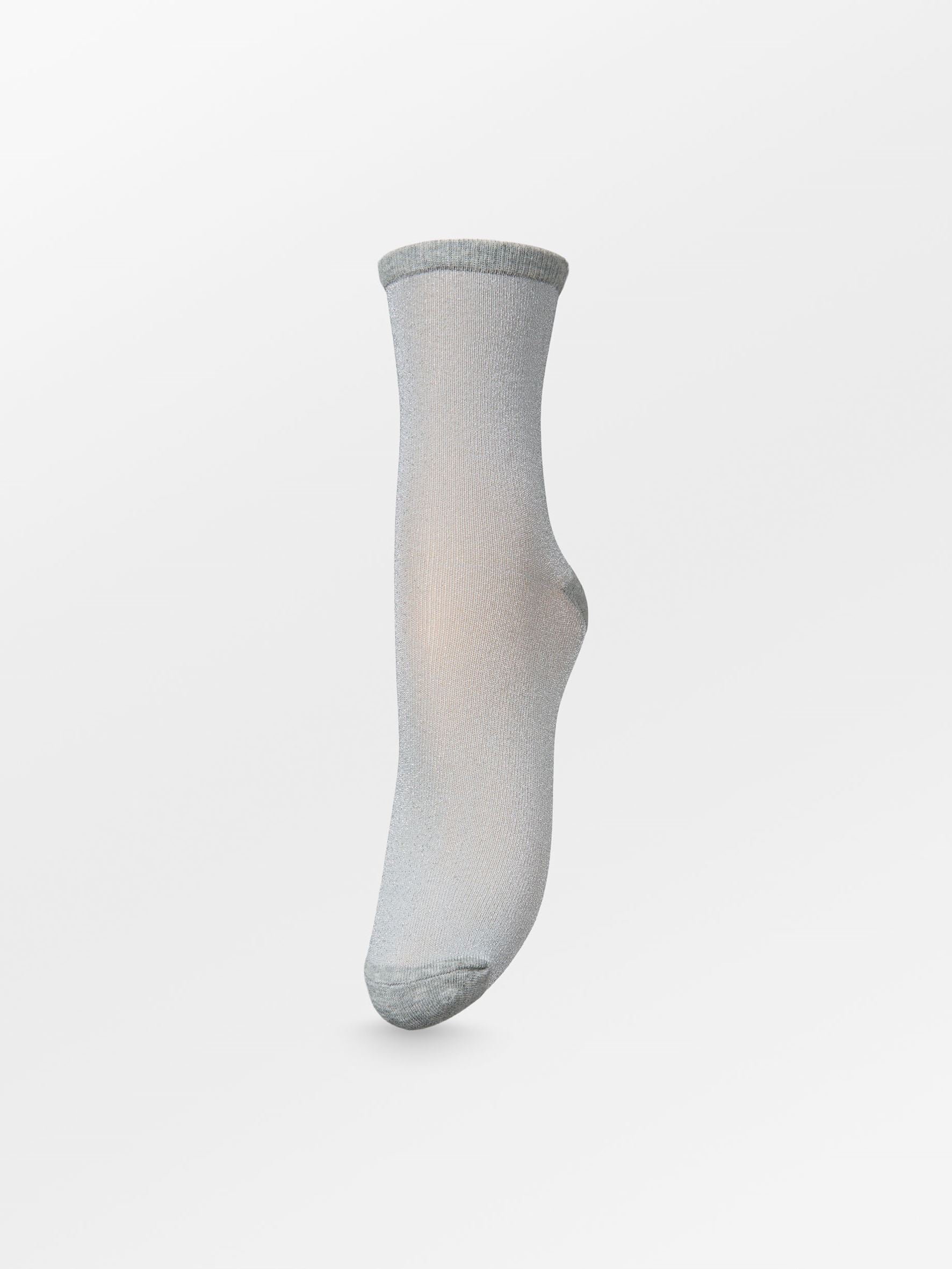 becks-ndergaard-dina-solid-glitzersocken-grau-37-39-glitzer image 1