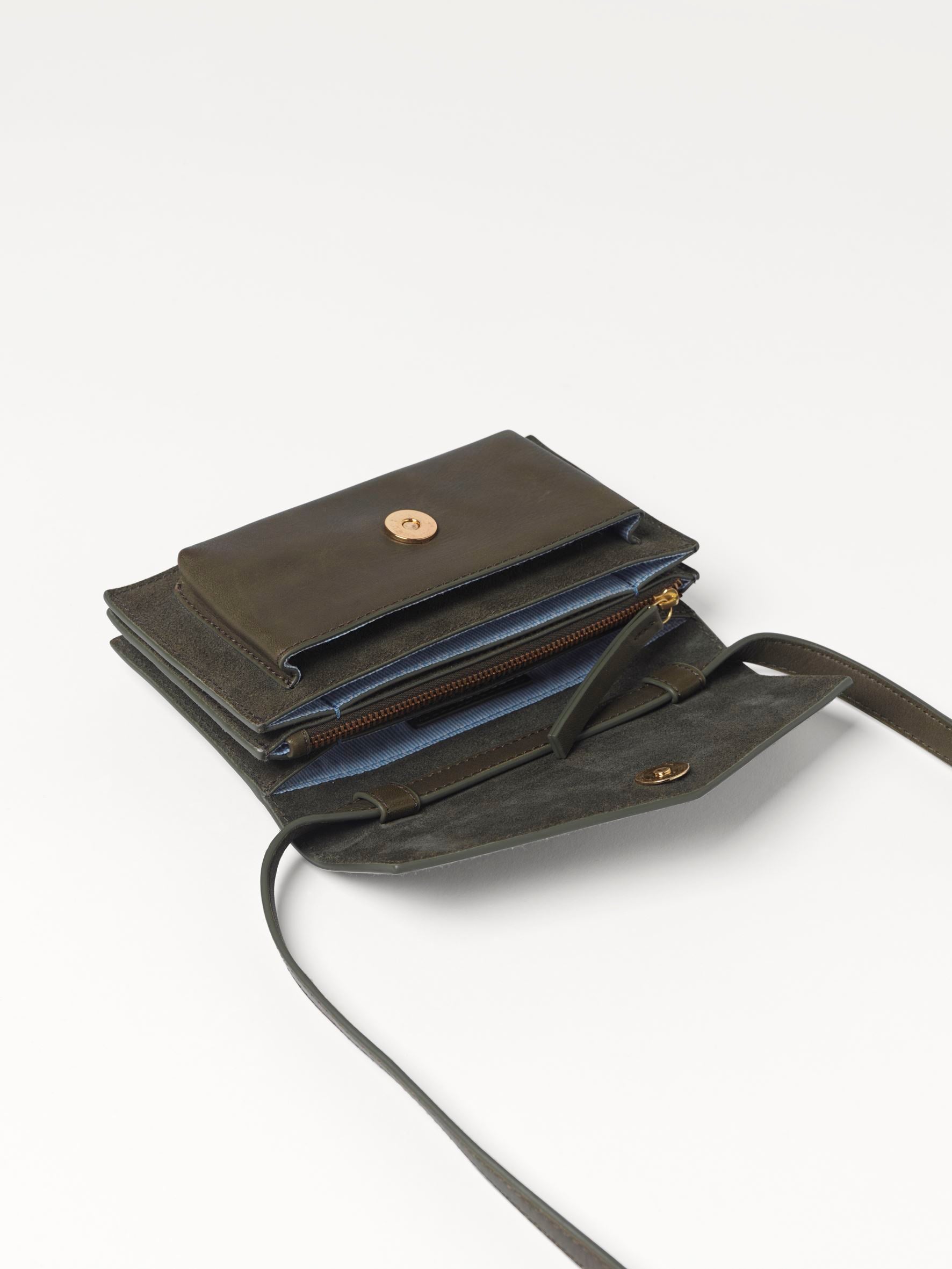 becks-ndergaard-suede-regina-tasche-chive-green-wildleder-crossbody image 2