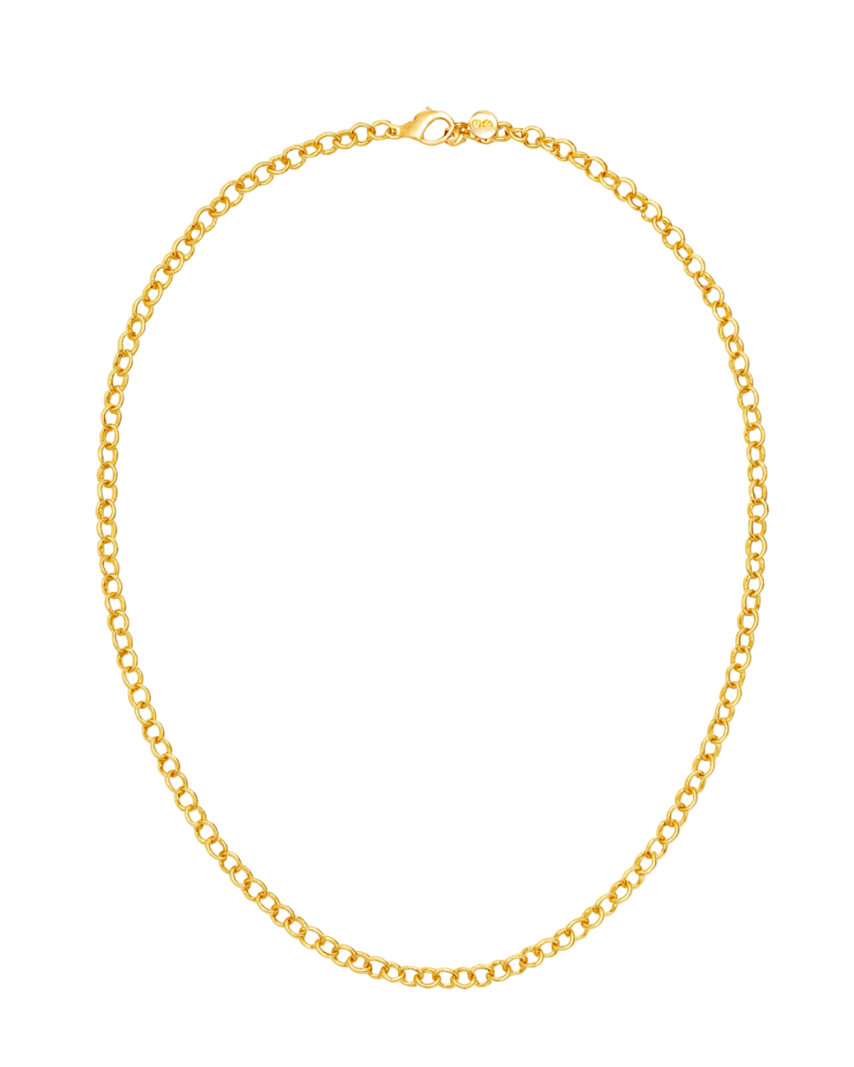 fable-england-gold-plain-chain-charm-halskette-gold-verstellbar image 1