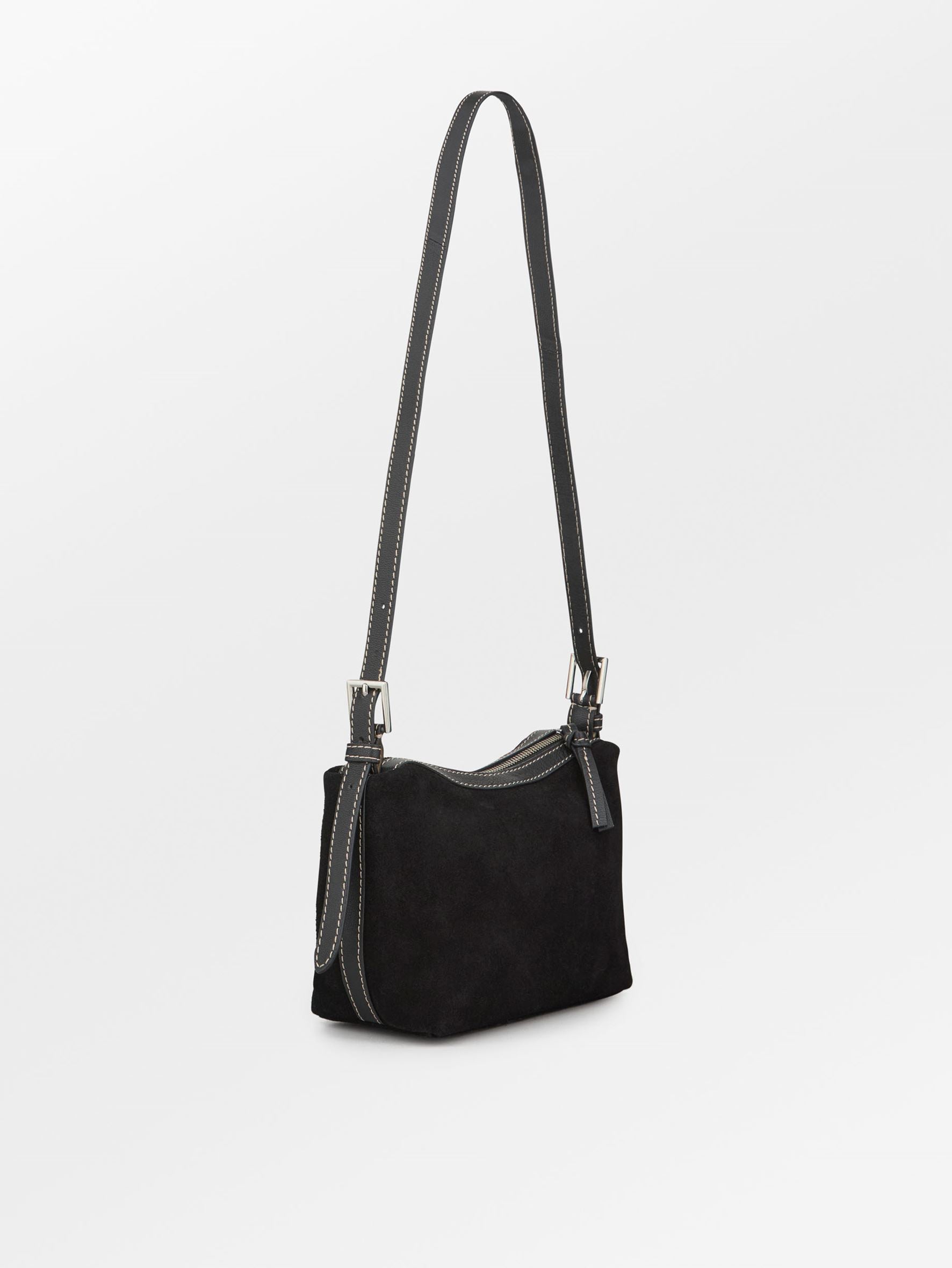 becks-ndergaard-bags-suede-gwen-bag-tasche-schwarz-19x15-velours image 2