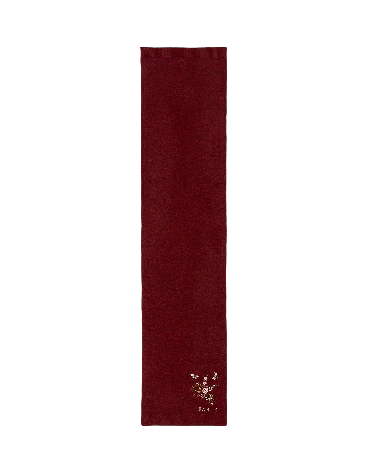 fable-england-eve-floral-strickschal-rot-meliert image 1