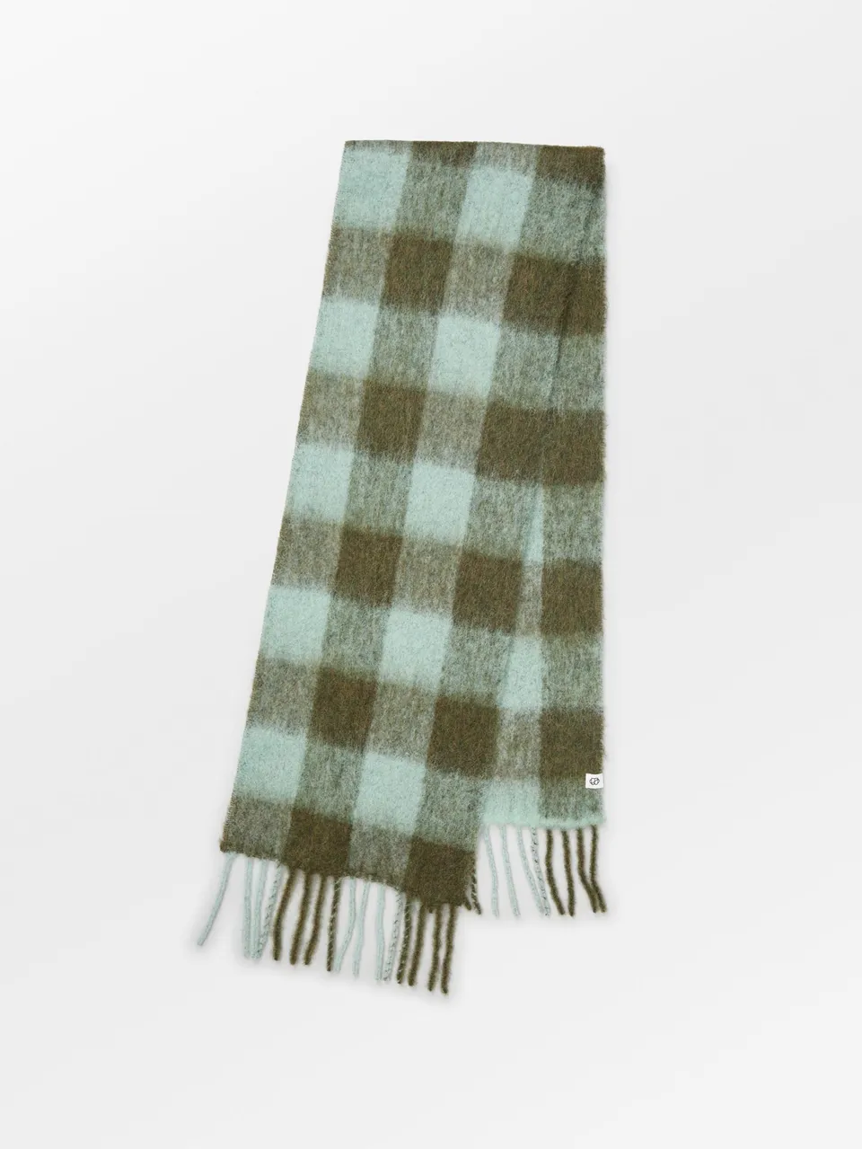 becks-ndergaard-check-mincho-scarf-schal-karo-gr-n-33x200 image 1