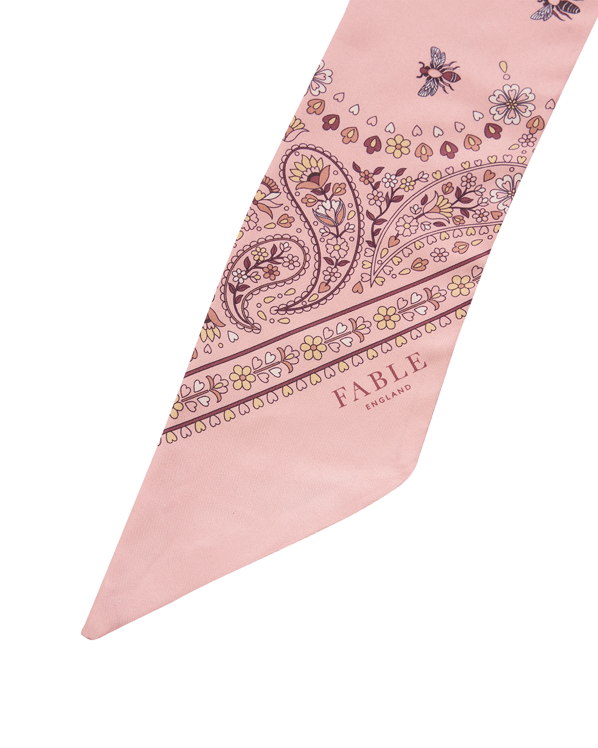 fable-england-eve-skinny-schal-pink-mit-bienen-print image 4