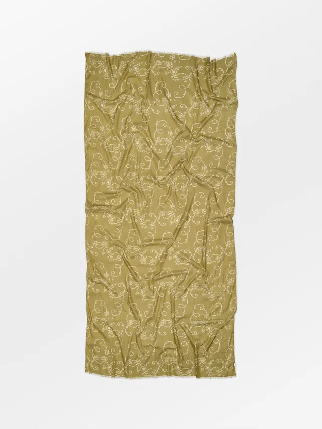 becks-ndergaard-anglaisia-long-cotta-schal-green-moss-baumwolle image 1