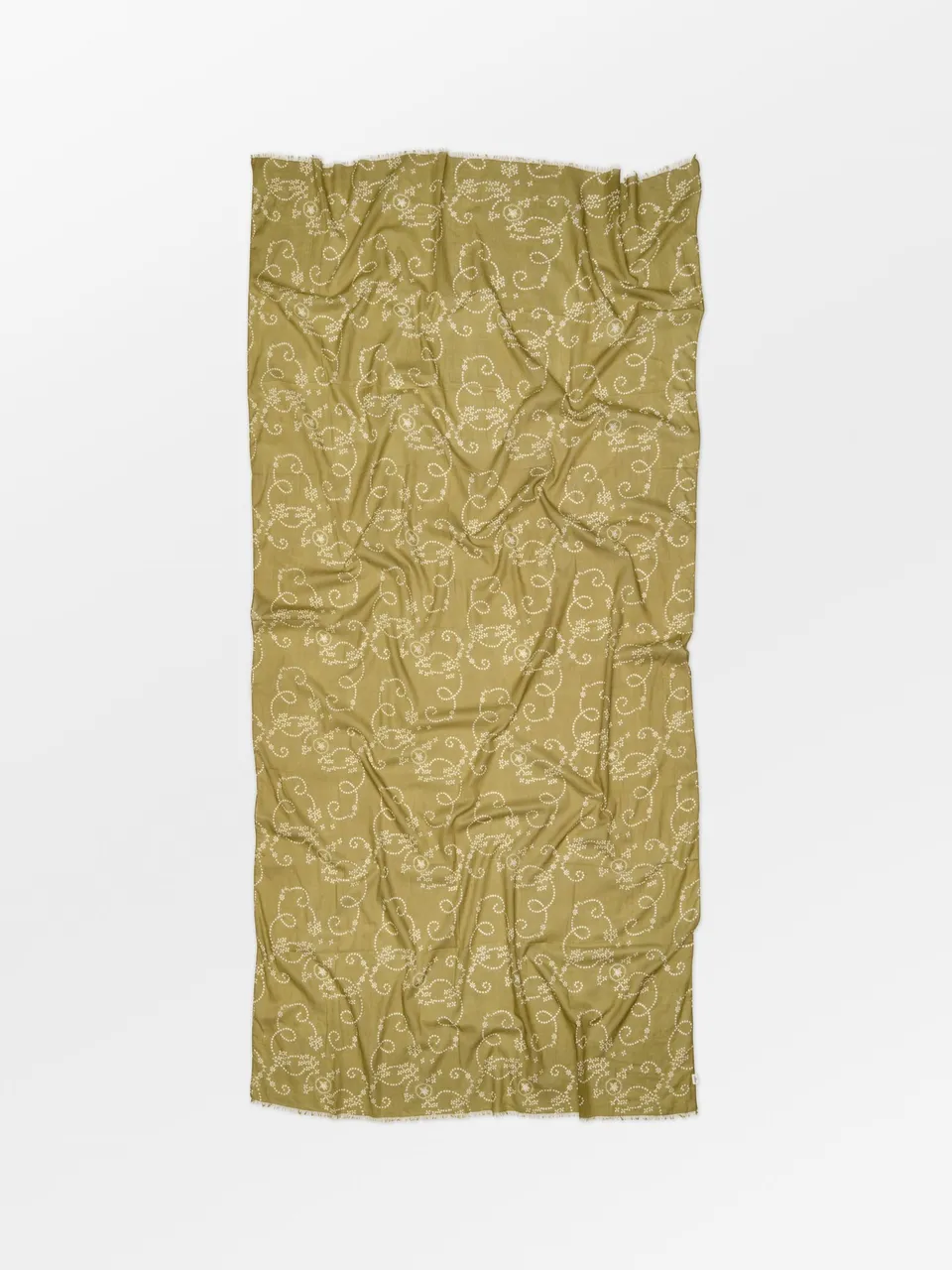 becks-ndergaard-anglaisia-long-cotta-schal-green-moss-baumwolle image 1