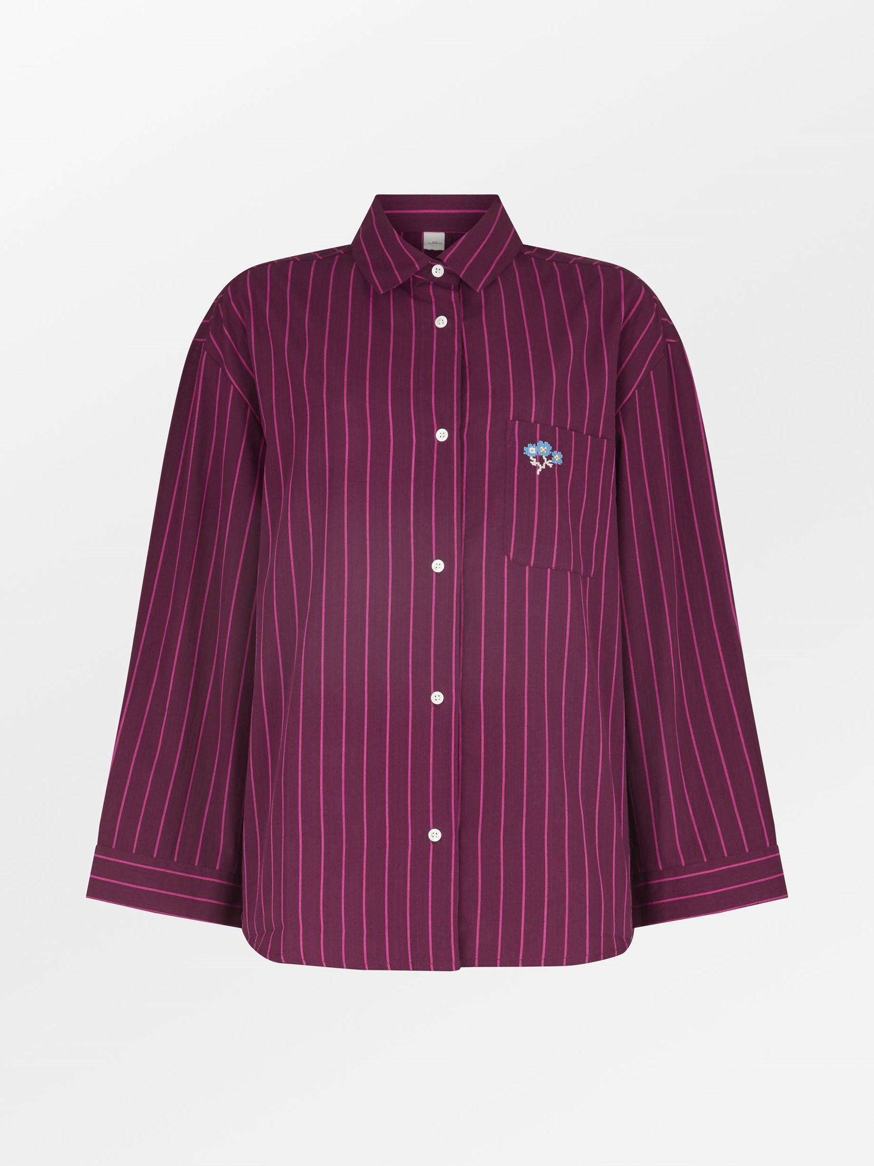 becks-ndergaard-homewear-striped-pyjamas-shirt-pyjama-rot-gr-m image 1
