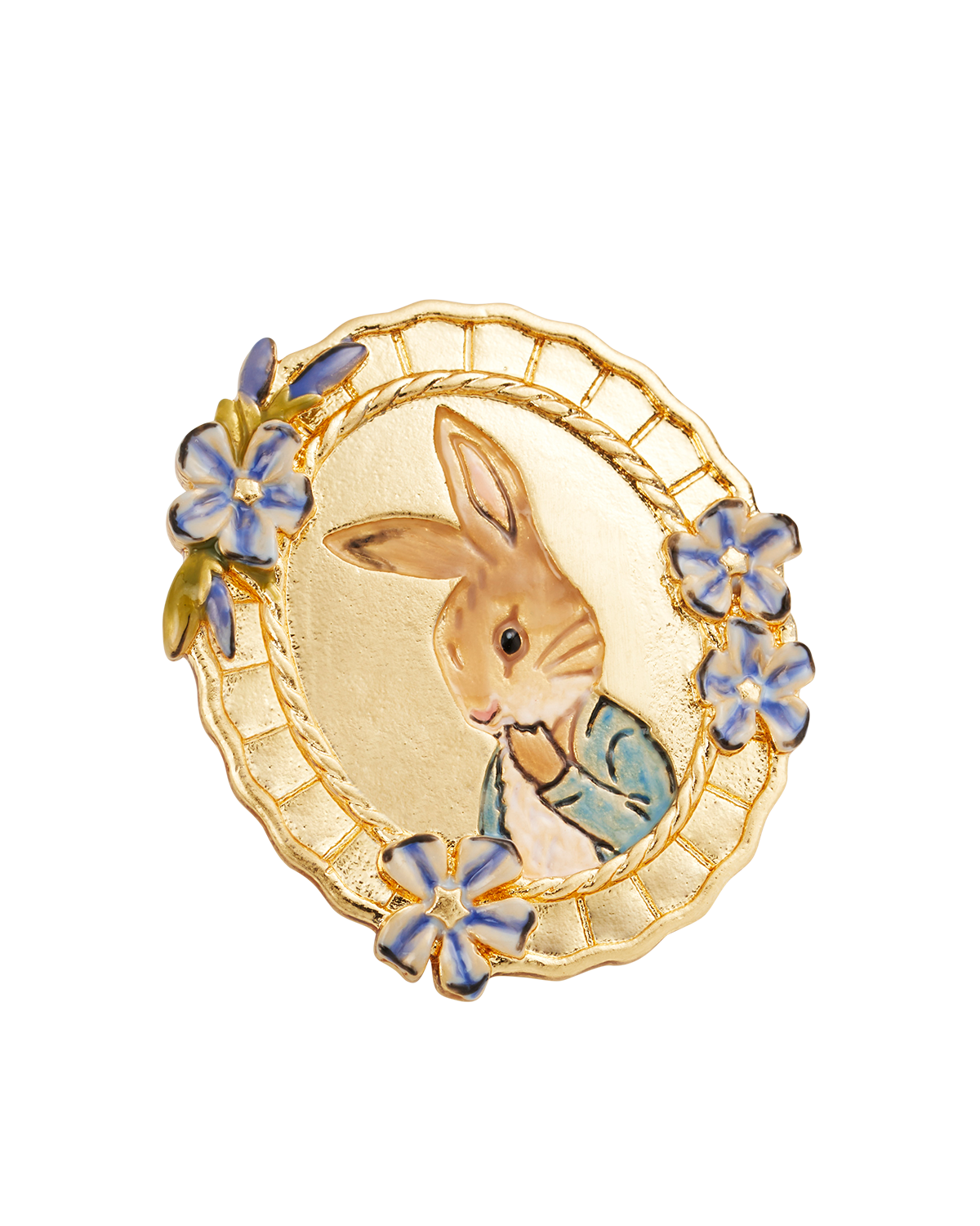 fable-england-x-peter-rabbit-cameo-brosche-gold image 3