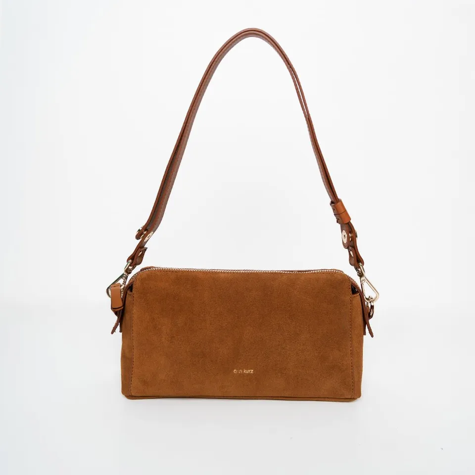 ann-kurz-light-shoulder-schultertasche-suede-cuero image 1