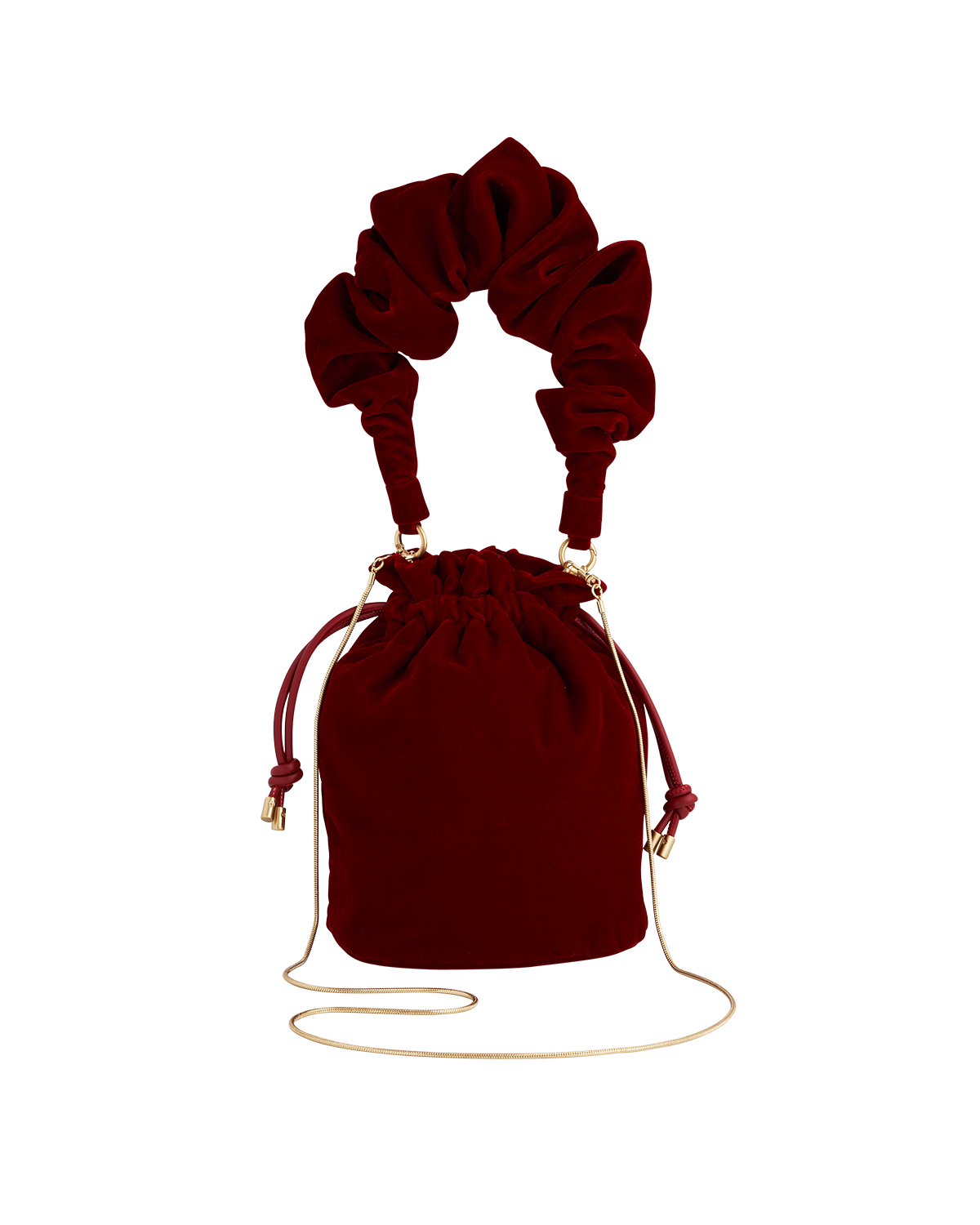 fable-england-ruby-red-bucket-bag-beuteltasche-rot-samt image 5