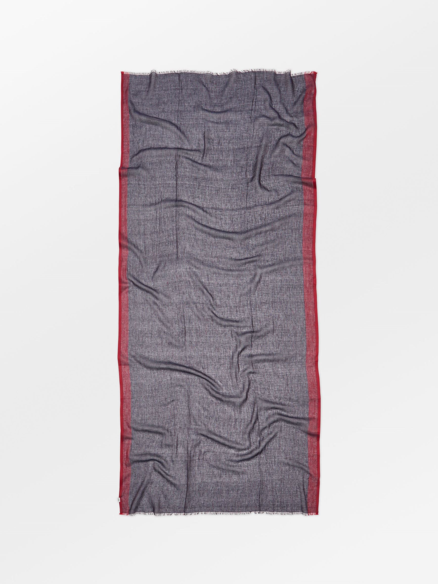 becks-ndergaard-stripy-cowea-schal-rot-baumwolle-85x185 image 1