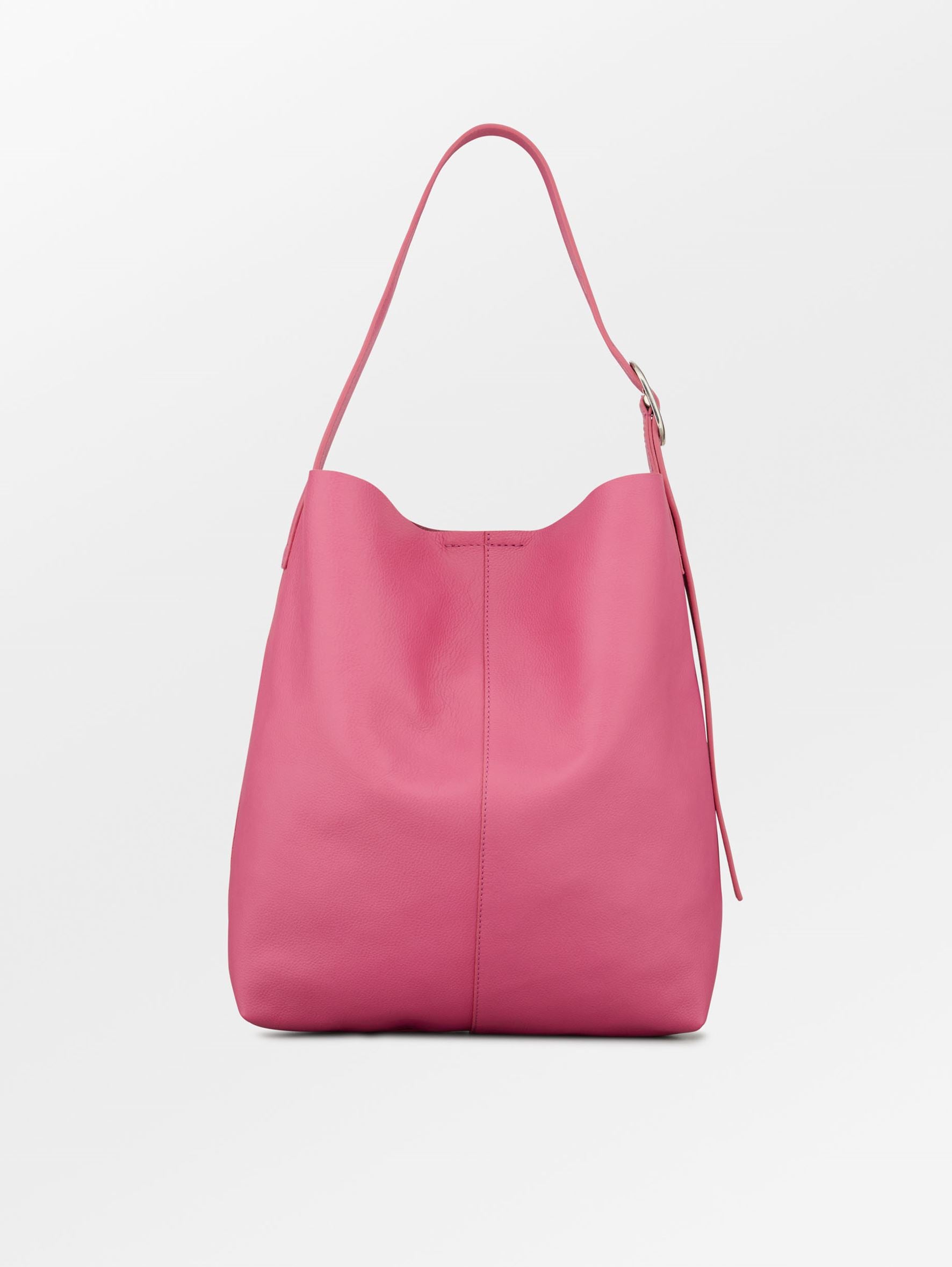 becks-ndergaard-mae-buckle-schultertasche-leder-pink-32x40 image 1