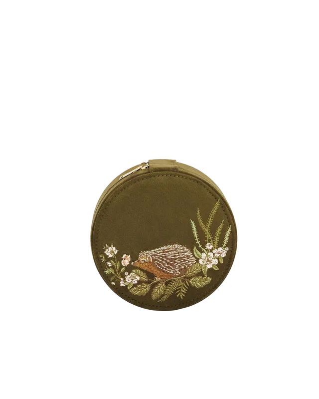 fable-england-hedgehog-schmuckk-stchen-rund-khaki-igel image 1