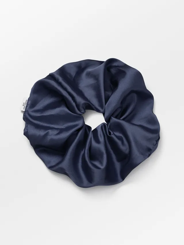 becks-ndergaard-luster-scrunchie-navy-blau-polyester image 1