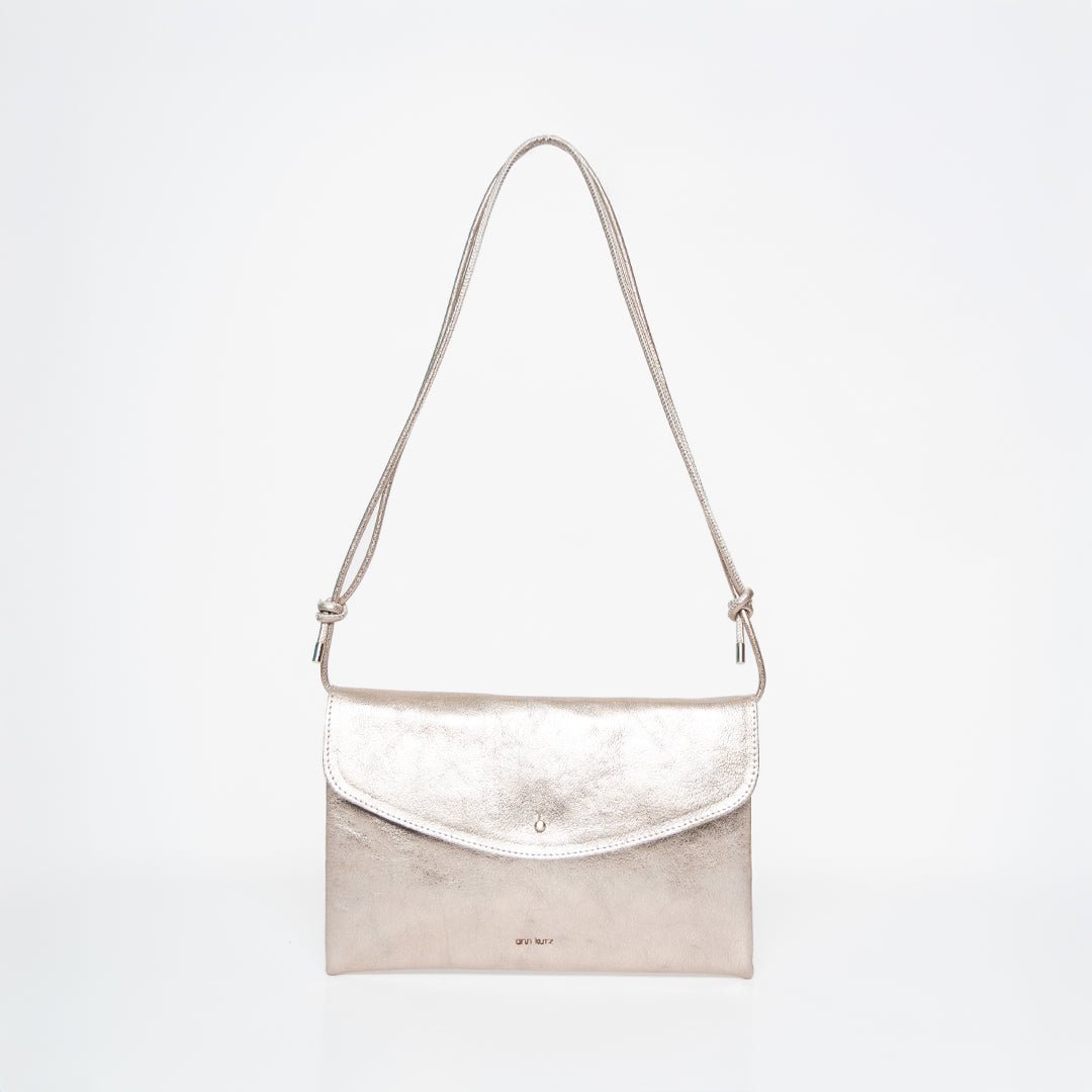 ann-kurz-cute-clutch-clutch-metallic-platin-leder-22-cm image 1