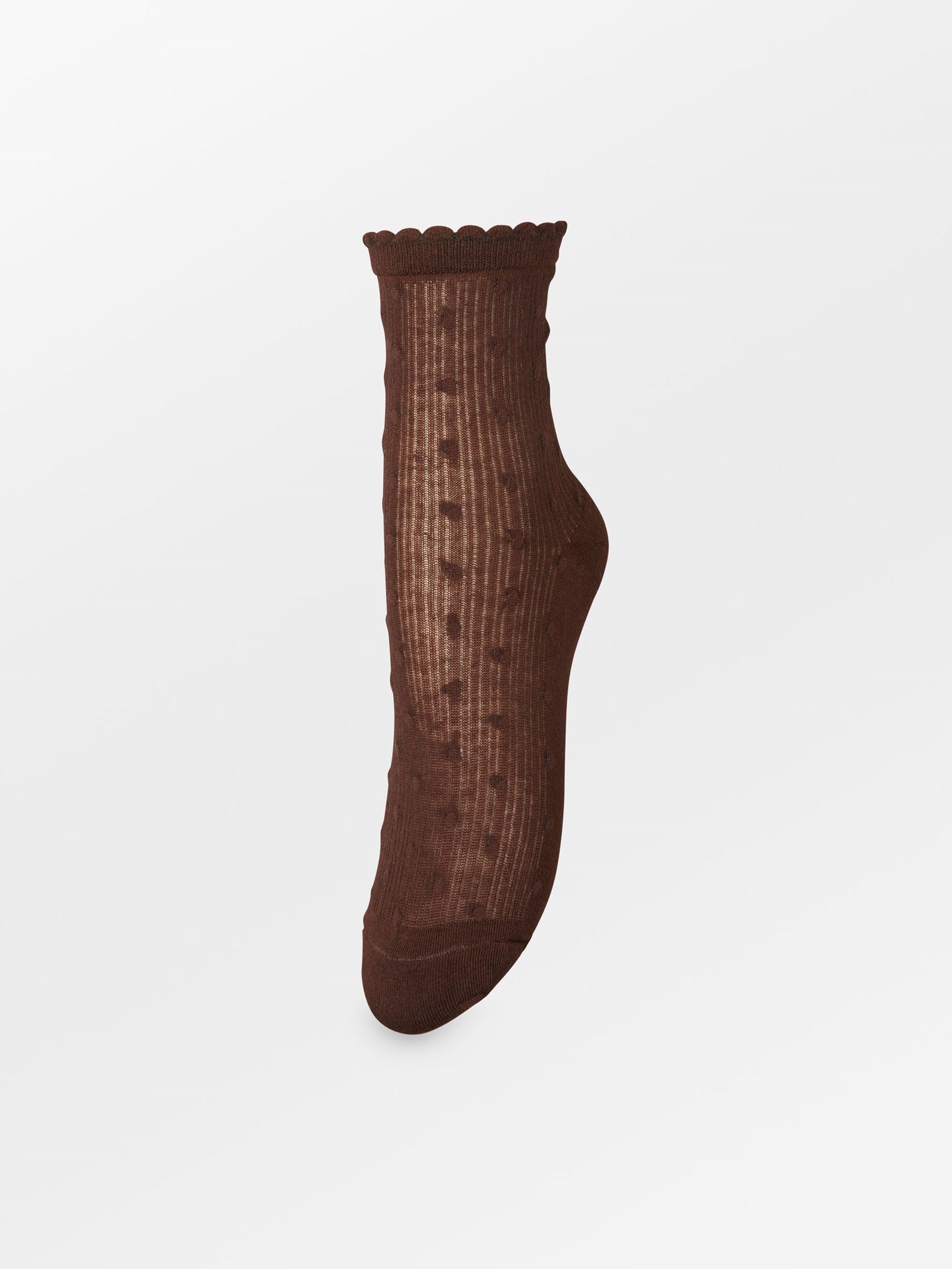 becks-ndergaard-dotia-sheer-sock-socken-chocolate-brown-37-39-punkte image 1
