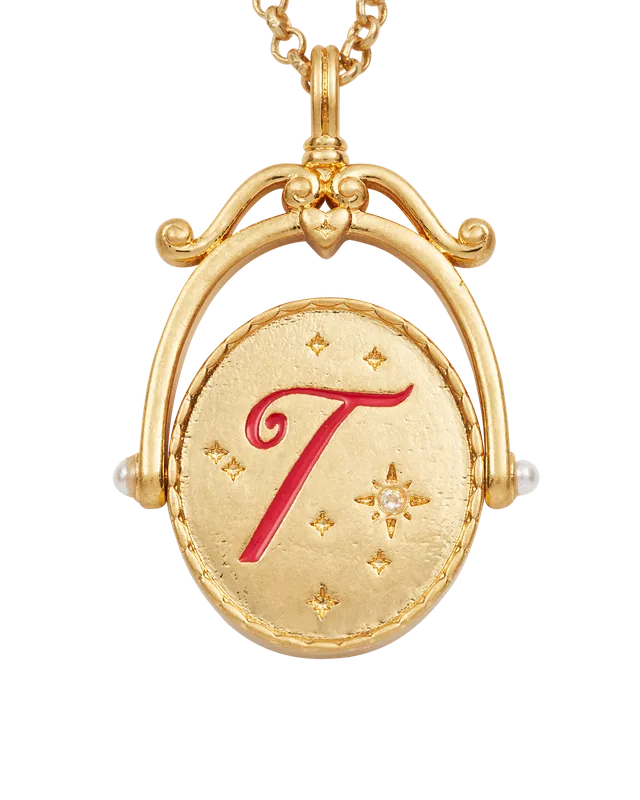 fable-england-t-initial-tulip-halskette-gold-buchstabe-t image 1