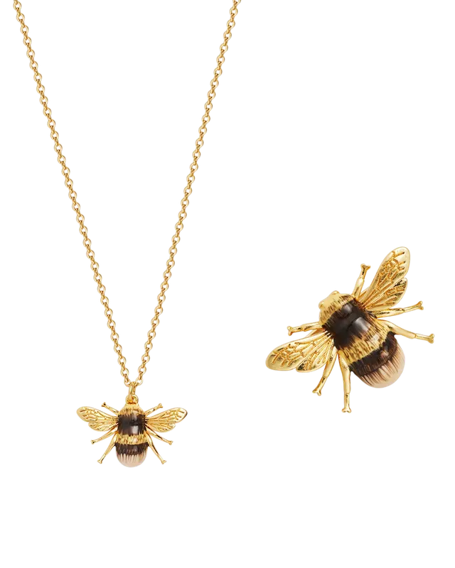 fable-england-honey-bee-schmuck-set-gold-biene image 1
