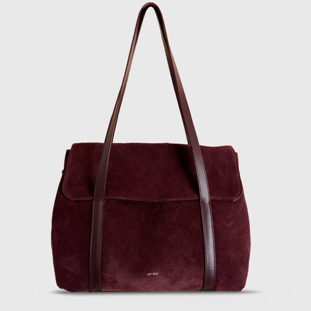 ann-kurz-greatest-shopper-shopper-suede-burgundy-mit-laptopfach image 1